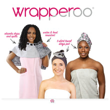 Load image into Gallery viewer, WRAPPEROO CONVERTIBLE HAIR TOWEL & STYLING CAPE